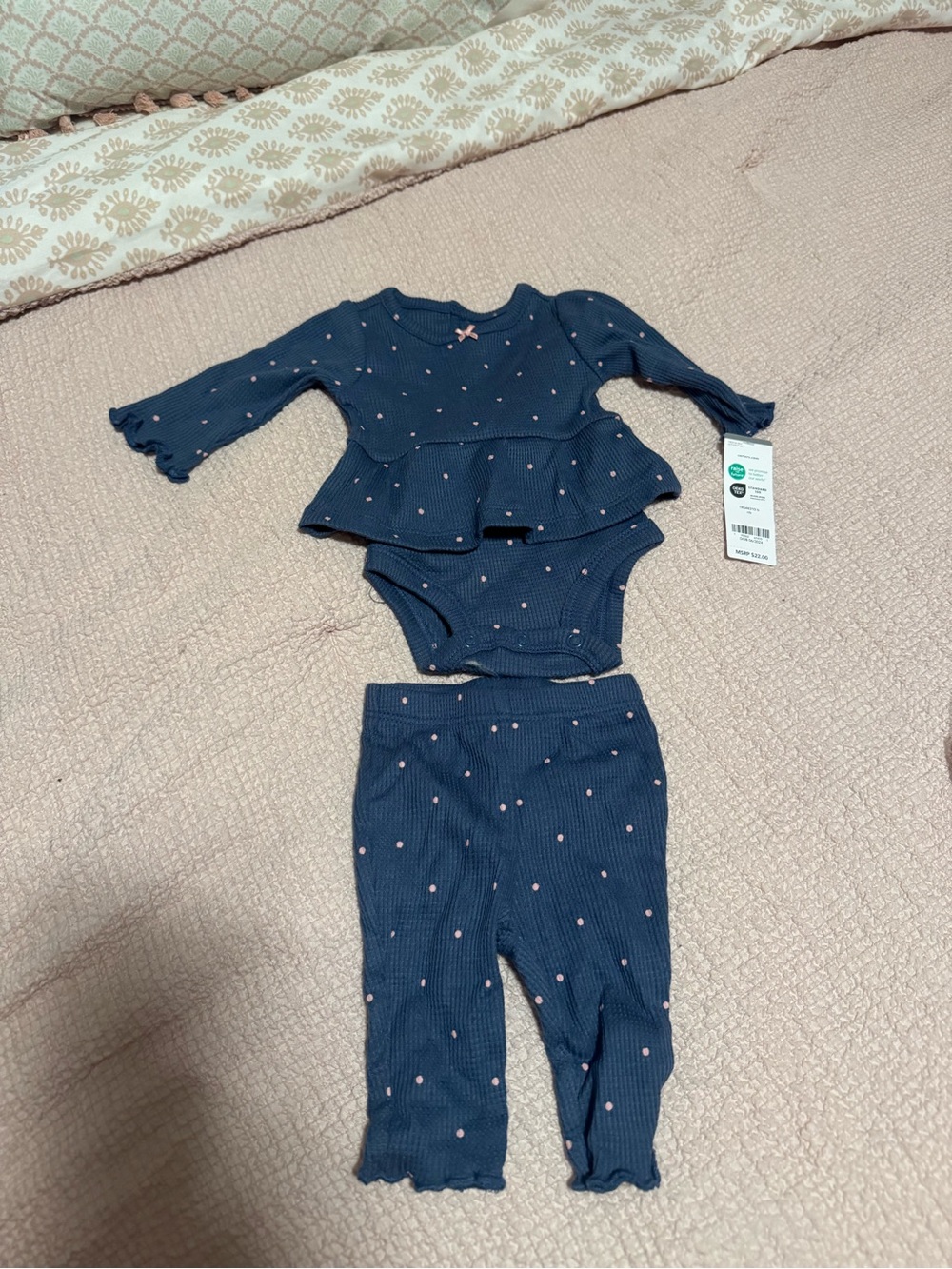 Baby Navy Bodysuit & Legging Set - Carters